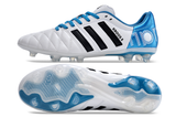 Chuteira Campo Adidas Adipure 11 Pro Fg Branca e Azul Toni - Kroos