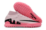 Chuteira Society Nike Air Zoom Mercurial Superfly 9 Elite Tf Rosa e Preto Mad Brilliance - Pack