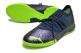 Chuteira Futsal Puma Future Z 1 3 Ic Azul e Verde Fatest - Pack