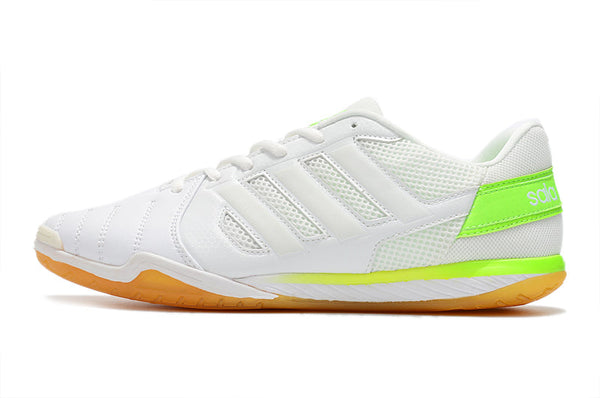 Chuteira Futsal Adidas Top Sala Ic Branca e - Verde