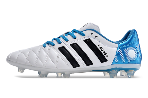 Chuteira Campo Adidas Adipure 11 Pro Fg Branca e Azul Toni - Kroos