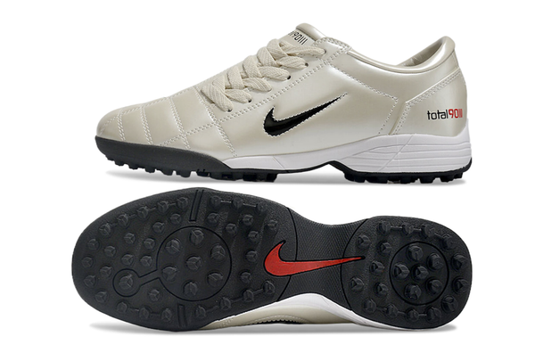 Chuteira Society Nike Total 90 Tf Creme e - Preta