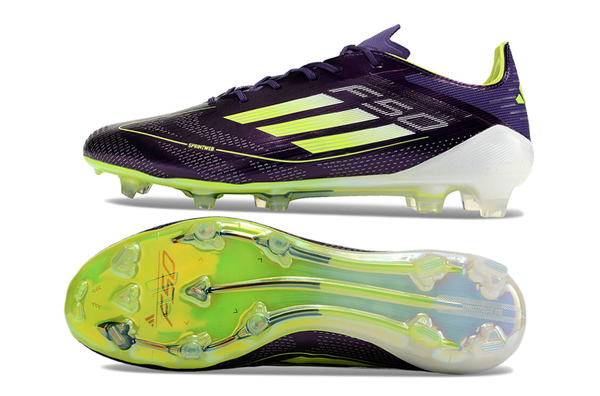 Chuteira Campo Adidas F50 Fg Roxa e Verde Fast - Reborn