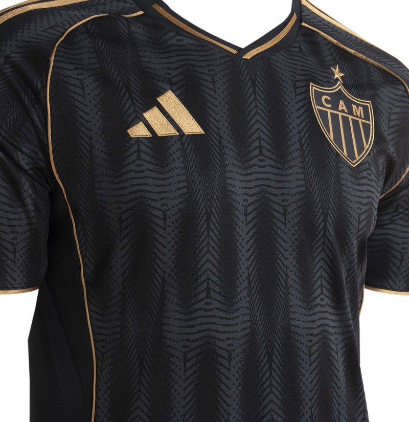 Camisa Atletico Mineiro Terceira 25/26 - Jogo 3 Preta e Dourada
