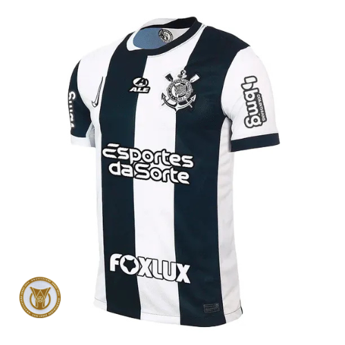 Camisa Corinthians Third 24/25 - Torcedor Preta e Branca Garro8