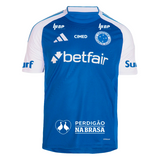 Camisa Cruzeiro Home 25/26 - Torcedor Azul C/ Patrocínio