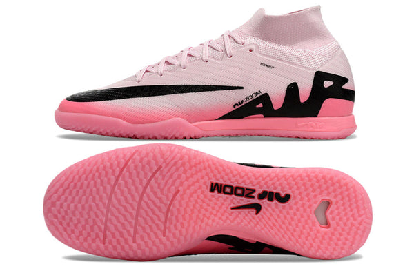 Chuteira Futsal Nike Air Zoom Mercurial Superfly 9 Elite Ic Rosa e Preto Mad Brilliance - Pack