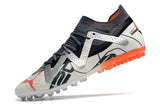Chuteira Society Puma Future Ultimate Mg Branca e Laranja Astronaut - Pack