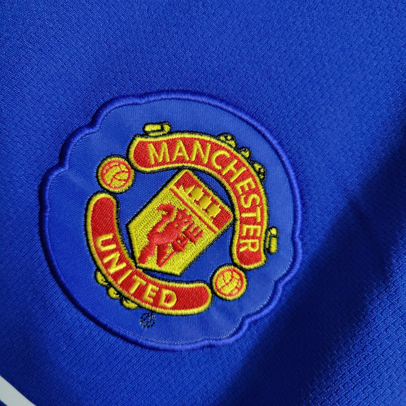 Camisa Manchester United Away 07/08 Retrô Nike - Azul
