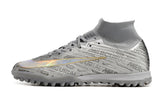 Chuteira Society Nike Mercurial Superfly 9 Elite Tf Prateada Disruption - Pack
