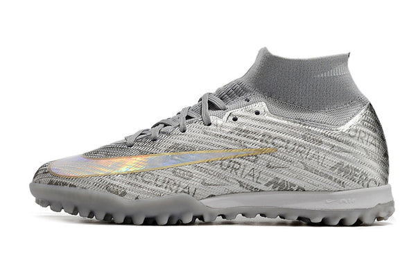 Chuteira Society Nike Mercurial Superfly 9 Elite Tf Prateada Disruption - Pack