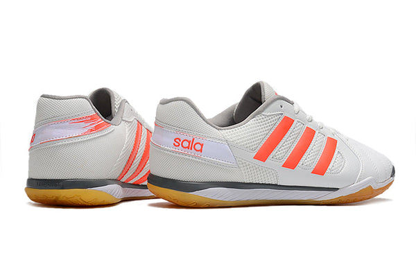 Chuteira Futsal Adidas Top Sala Ic Branca e - Laranja