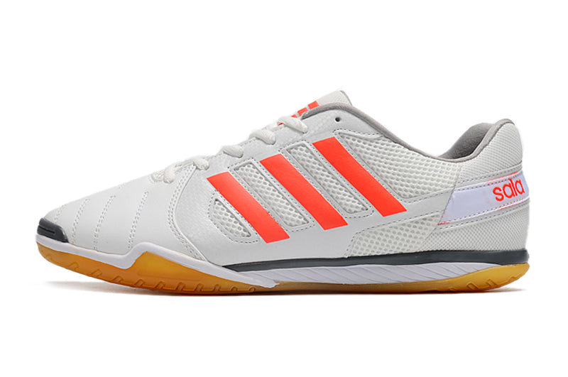 Chuteira Futsal Adidas Top Sala Ic Branca e - Laranja
