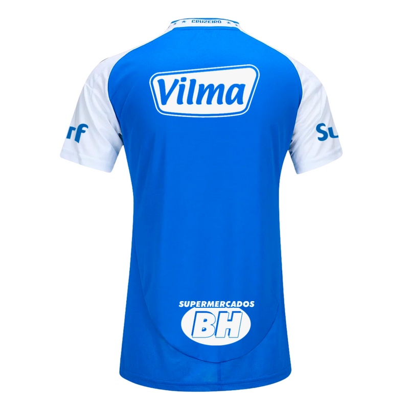 Camisa Cruzeiro Feminina Home 25/26 - Azul C Patrocinio