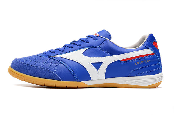 Chuteira Futsal Mizuno Morelia Sala Ic Azul e Branca
