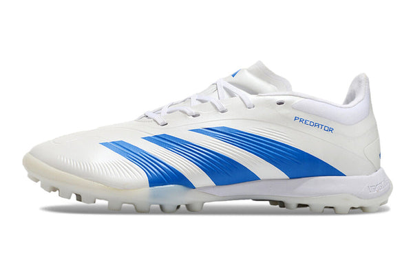 Chuteira Society Adidas Predator Elite Tf Branca e Azul - Kvara