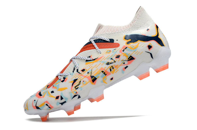 Chuteira Campo Puma Future 7 Fg Branca Creativity Pack
