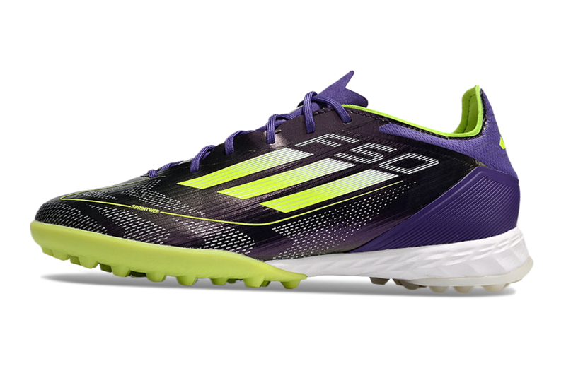Chuteira Society Adidas F50 Tf Roxa e Verde Fast Reborn - Pack