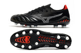 Chuteira Campo Mizuno Morelia Neo 3 Fg Preta e Vermelha