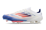 Chuteira Campo Adidas F50 Fg Branca Azul e Vermelho Advancement Pack - 1