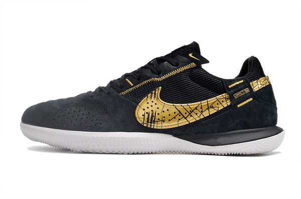 Chuteira Futsal Nike Streetgato Ic Preta e - Dourada