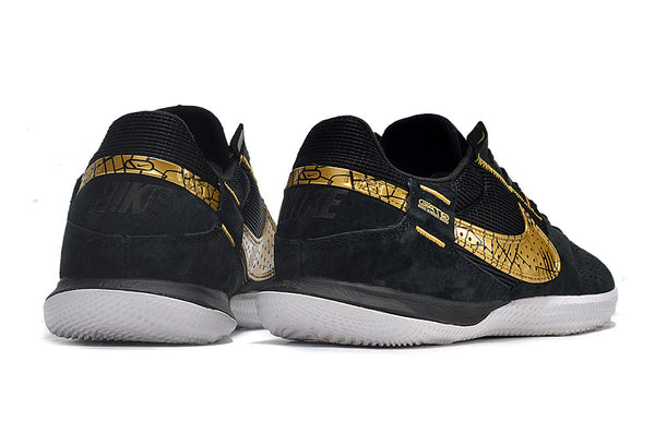 Chuteira Futsal Nike Streetgato Ic Preta e - Dourada