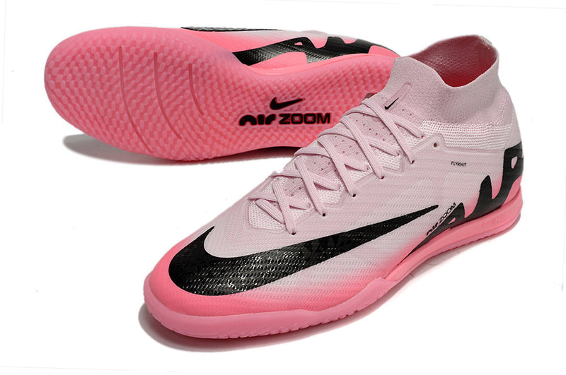 Chuteira Futsal Nike Air Zoom Mercurial Superfly 9 Elite Ic Rosa e Preto Mad Brilliance - Pack