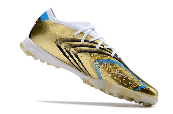 Chuteira Society Adidas X Speedportal Messi 3 Dourada Copa do Mundo - 2022
