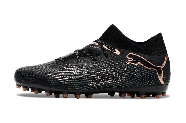 Chuteira Society Puma Future 7 Mg Preta e Bronze Eclipse - Pack