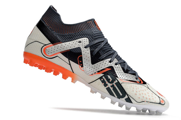 Chuteira Society Puma Future Ultimate Mg Branca e Laranja Astronaut - Pack