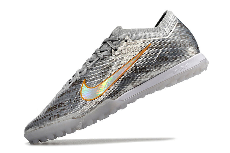 Chuteira Society Nike Air Zoom Mercurial Superfly 9 Tf Elite Prateada Disruption - Pack