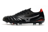 Chuteira Campo Mizuno Morelia Neo 3 Fg Preta e Vermelha