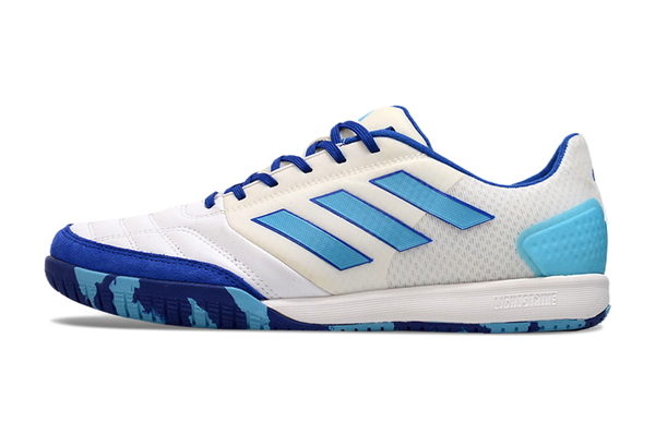 Chuteira Futsal Adidas Competition Top Ic Branca e Azul - 1
