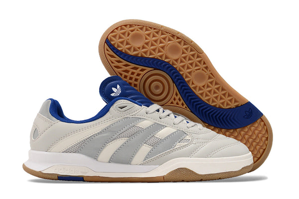 Chuteira Futsal Adidas Copa Mundial Ic Bege Azul e - Cinza