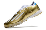 Chuteira Society Adidas X Speedportal Messi 3 Dourada Copa do Mundo - 2022