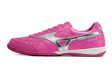 Chuteira Futsal Mizuno Morelia Sala Ic Branca e Rosa