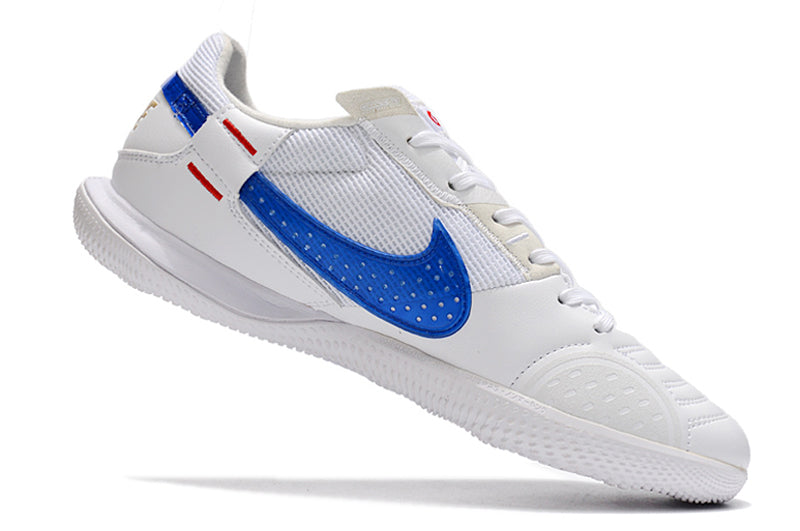 Chuteira Futsal Nike Streetgato Ic Branco e - Azul