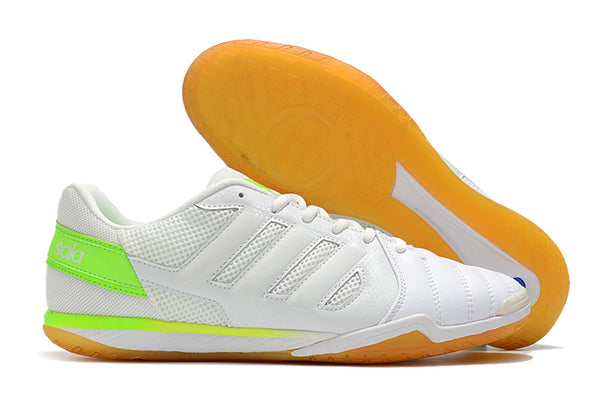 Chuteira Futsal Adidas Top Sala Ic Branca e - Verde