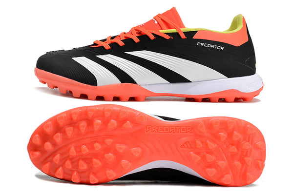 Chuteira Society Adidas Predator Elite Tf Preta Laranja e Branco Solar - Energy
