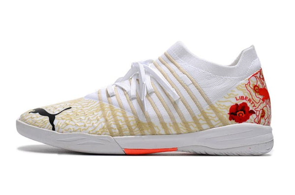Chuteira Futsal Puma Future Z 1 3 Bege e - Branco