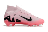 Chuteira Campo Nike Air Zoom Mercurial Vapor 15 Elite Fg Rosa e Preto Mad Brilliance Pack Cano - Alto