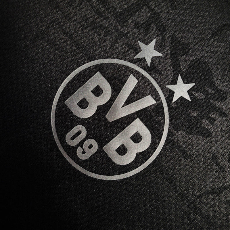 Camisa Borussia Dortmund Blackout 2023 Torcedor Puma Preta