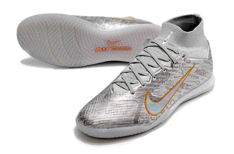 Chuteira Futsal Nike Air Zoom Mercurial Superfly 9 Ic Elite Prateada Disruption - Pack