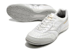 Chuteira Futsal Mizuno Morelia Sala Ic Branca e Prata
