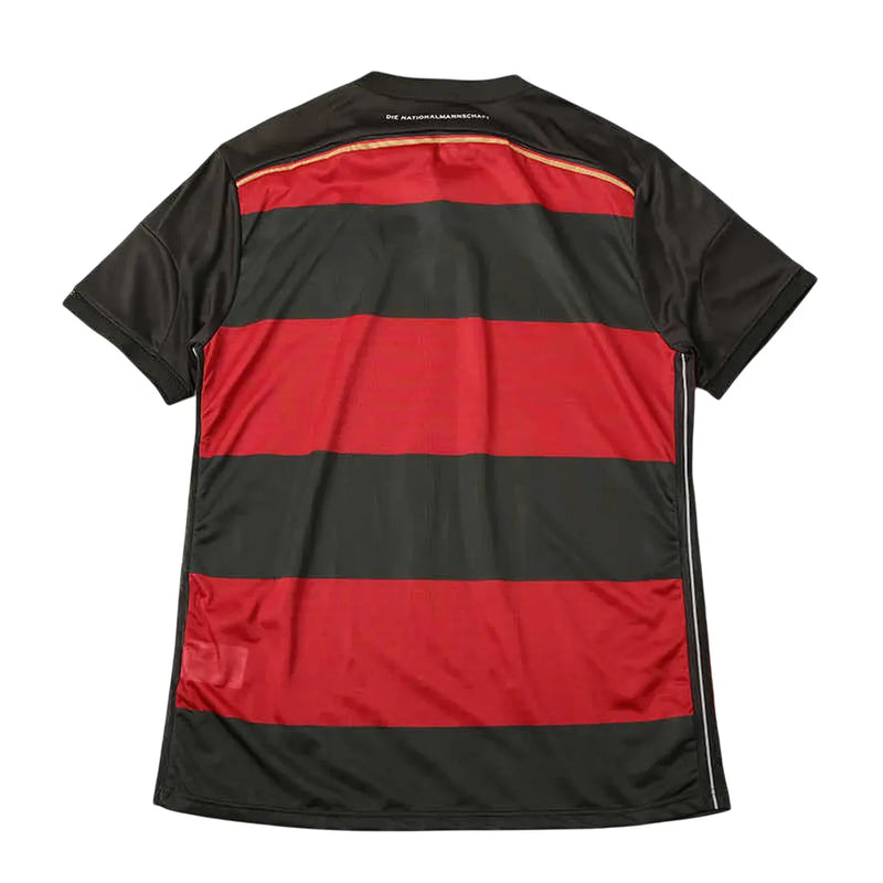Camisa Alemanha Away 2014 Retrô Vermelha e - Preta