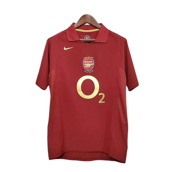 Camisa Arsenal Home 05/06 Retrô Nike - Vinho