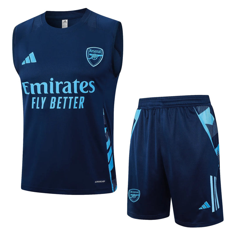 Conjunto Arsenal Treino Regata 24/25 Azul - Escuro