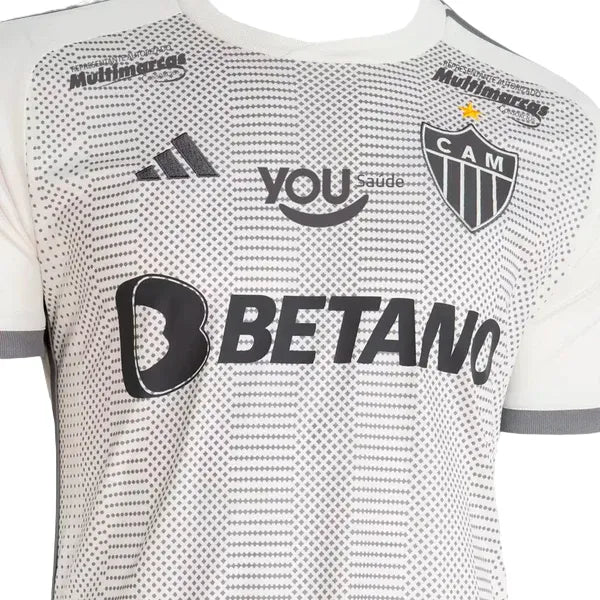 Camisa Atletico Mineiro Away 24/25 - Torcedor Branca Patrocinio