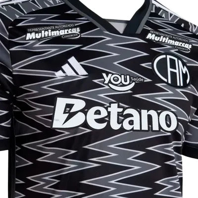 Camisa Atletico Mineiro Third 24/25 - Torcedor Preta Patrocinio