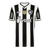 Camisa Botafogo Home 24/25 - Torcedor Preta e Branca Patrocinio Vbet